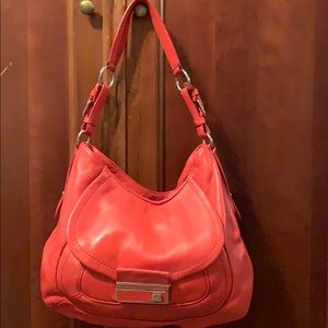 Leather Calvin Klein shoulder bag